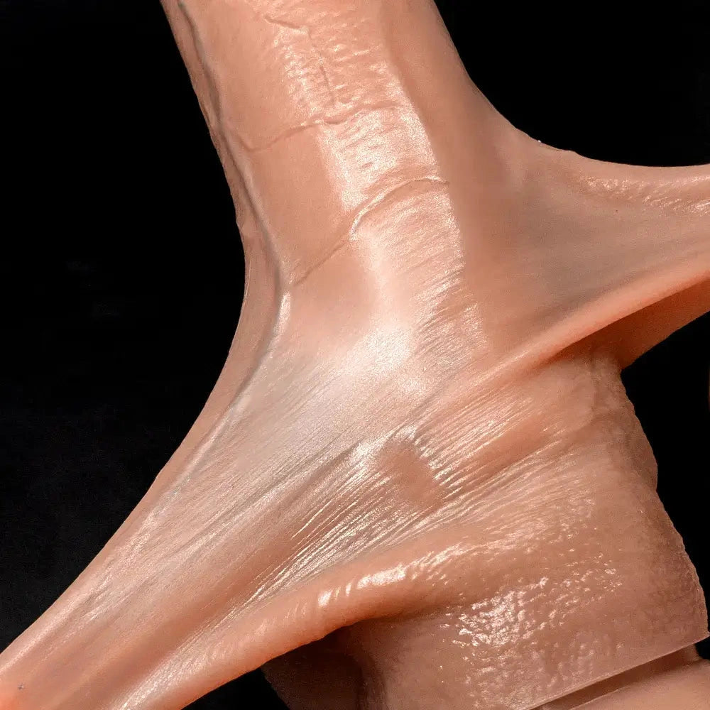 9.84in 11.81in Sliding Skin Penis Strap on Realistic Dildo For Women Men