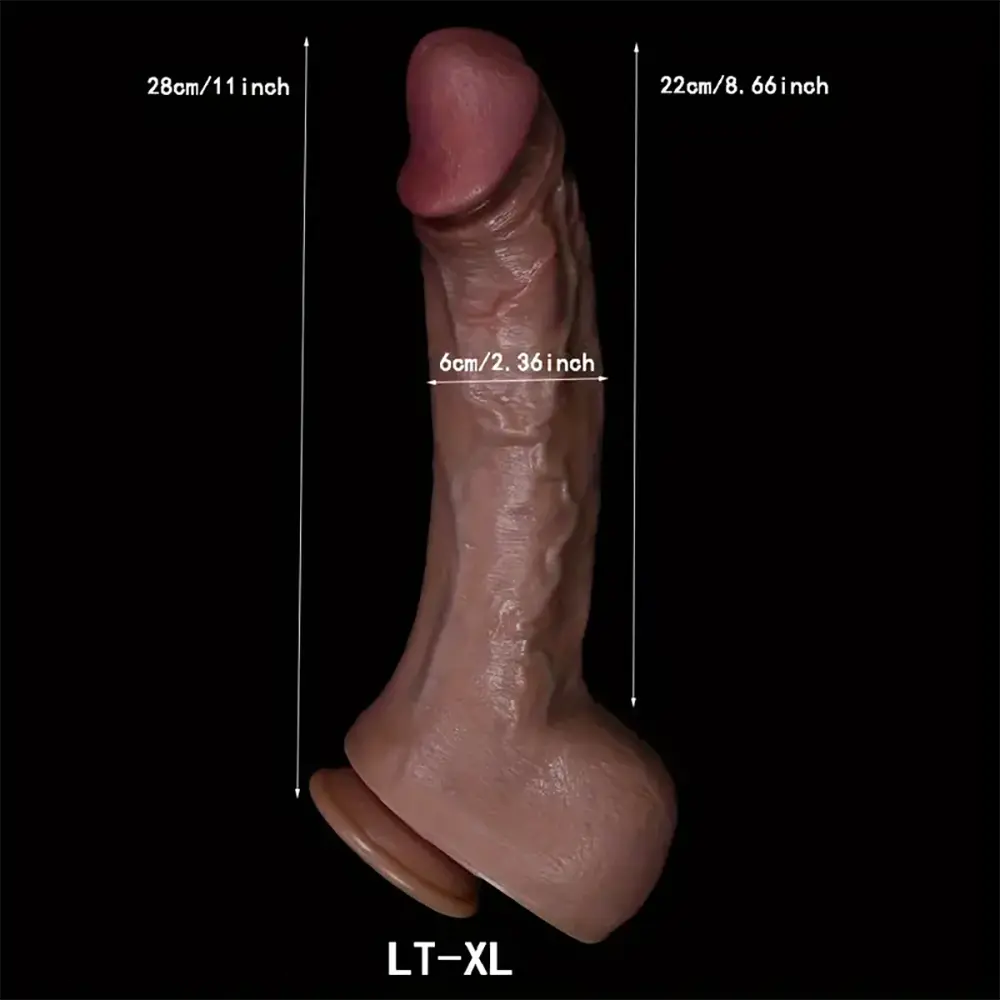 9.84in 11in 12.6in Realistic Silicone Soft Large Dildo For Female Sex
