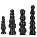9.84in 13.38in 13.78in 15.74in Big Black Beads Butt Plug Dildo