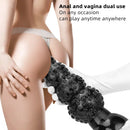 9.84in 13.38in 13.78in 15.74in Big Black Beads Butt Plug Dildo