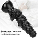 9.84in 13.38in 13.78in 15.74in Big Black Beads Butt Plug Dildo