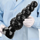 9.84in 13.38in 13.78in 15.74in Big Black Beads Butt Plug Dildo