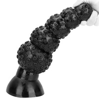 9.84in 13.38in 13.78in 15.74in Big Black Beads Butt Plug Dildo