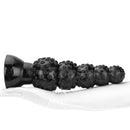 9.84in 13.38in 13.78in 15.74in Big Black Beads Butt Plug Dildo