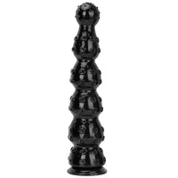 9.84in 13.38in 13.78in 15.74in Big Black Beads Butt Plug Dildo