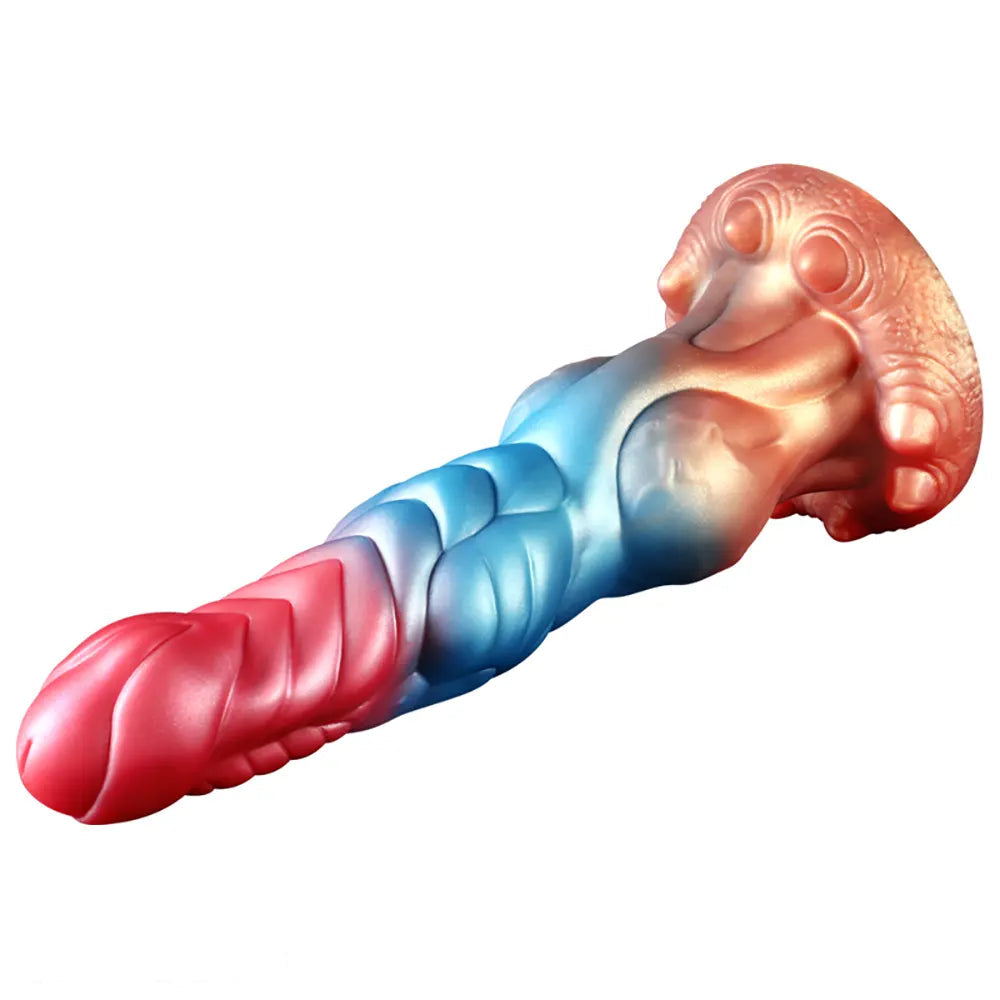 9.84in Automatic Vibrating Telescopic Heating Shock Monster Remote Dildo