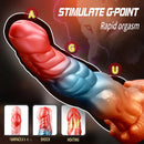 9.84in Automatic Vibrating Telescopic Heating Shock Monster Remote Dildo