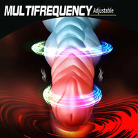 9.84in Automatic Vibrating Telescopic Heating Shock Monster Remote Dildo