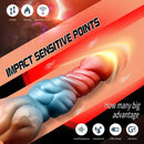 9.84in Automatic Vibrating Telescopic Heating Shock Monster Remote Dildo