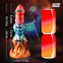 9.84in Automatic Vibrating Telescopic Heating Shock Monster Remote Dildo