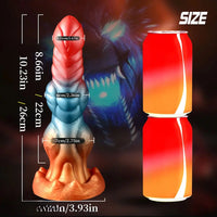 9.84in Automatic Vibrating Telescopic Heating Shock Monster Remote Dildo