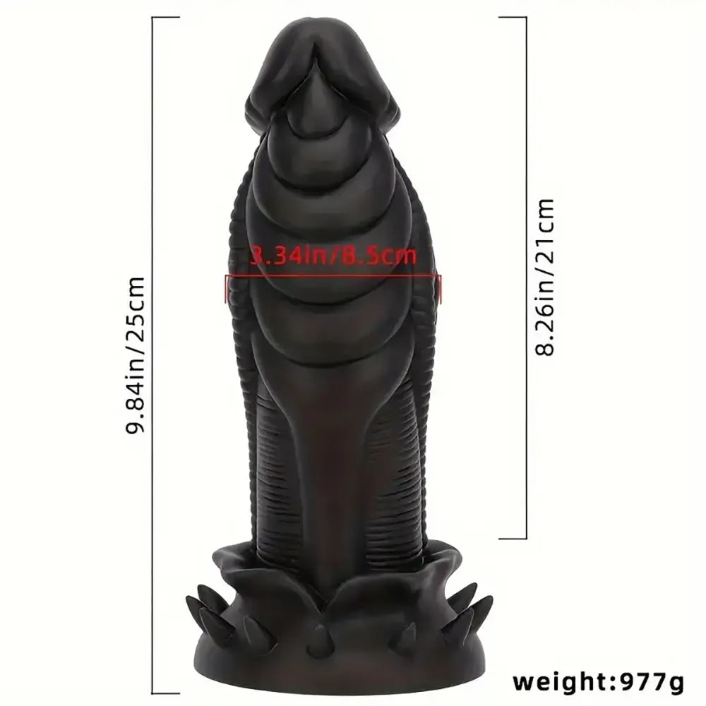 9.84in Big Monster Silicone Flexible Dragon Dildo For Women Men Lesbian