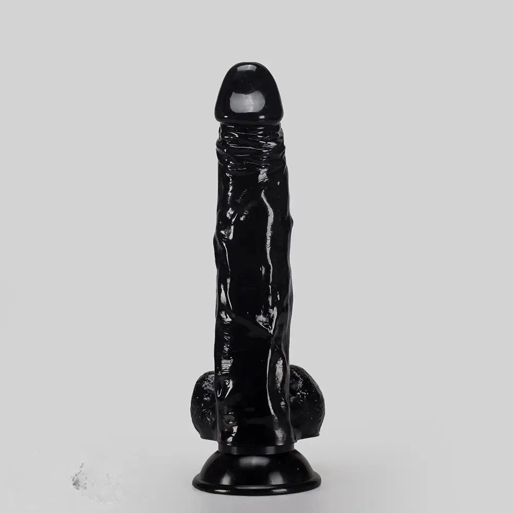 9.84in Big Real PVC Skin Dildo For Female Sex Toy With Suction Cup