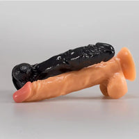 9.84in Big Real PVC Skin Dildo For Female Sex Toy With Suction Cup