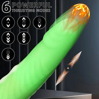 9.84in Big Smart Heating Thrusting Vibrating Remote Automatic Dildo