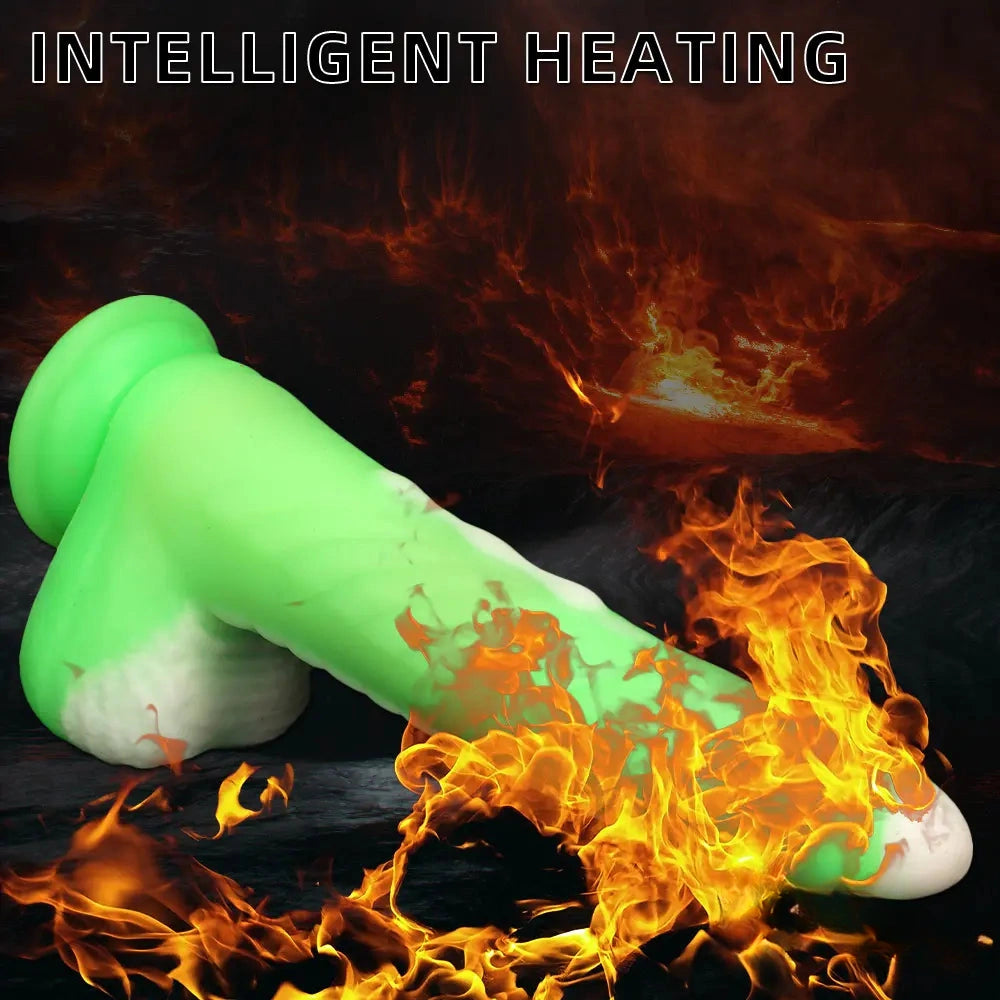 9.84in Big Smart Heating Thrusting Vibrating Remote Automatic Dildo