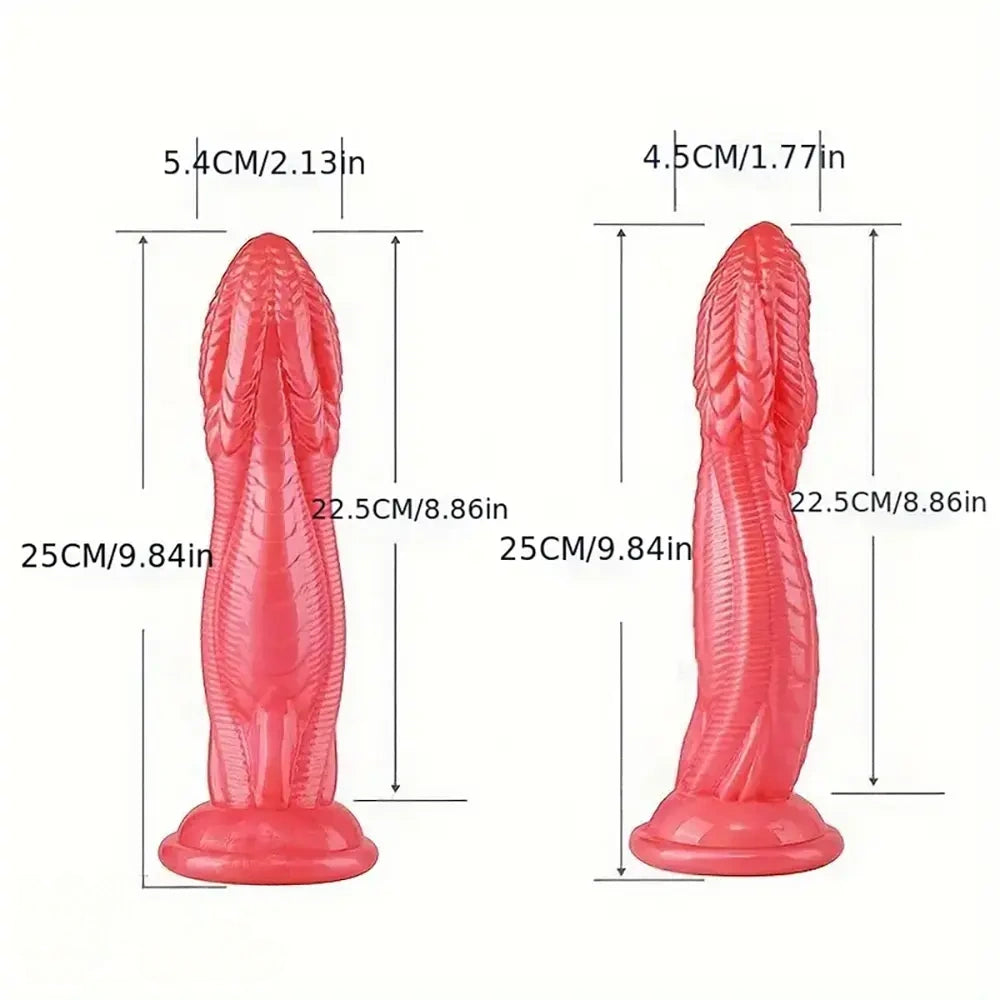 9.84in Big Snake Big Animal Dildo For Clitoral Stimulation Sex Orgasm