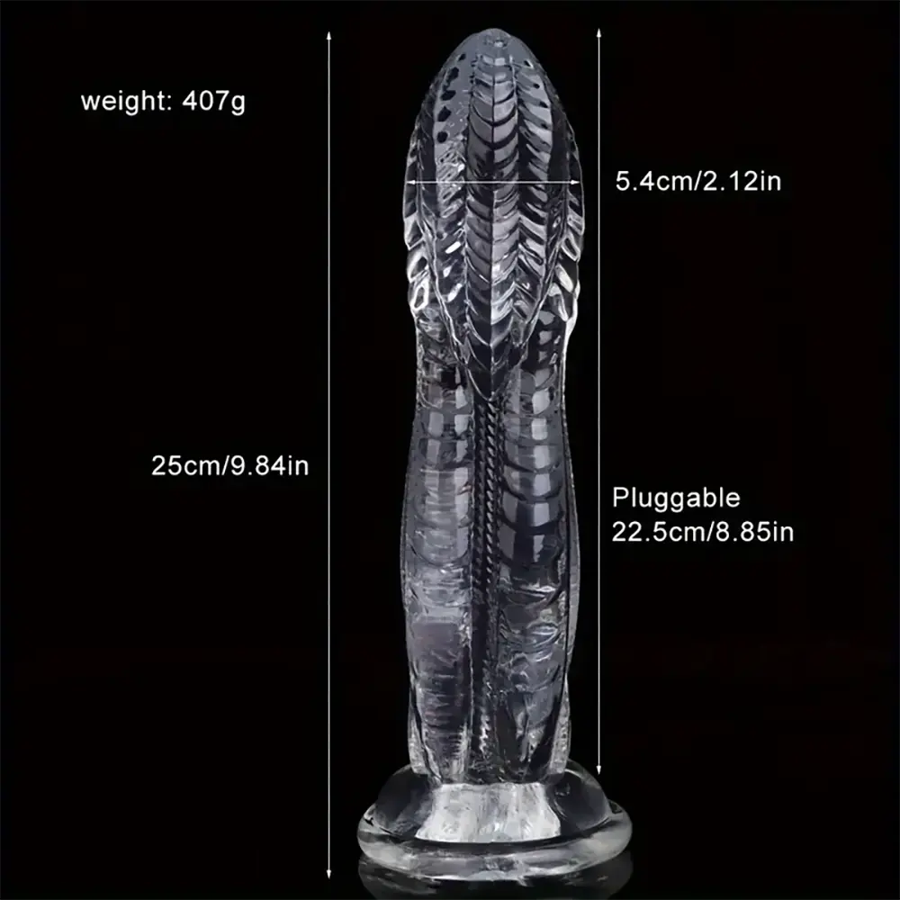 9.84in Big Snake Big Animal Dildo For Clitoral Stimulation Sex Orgasm