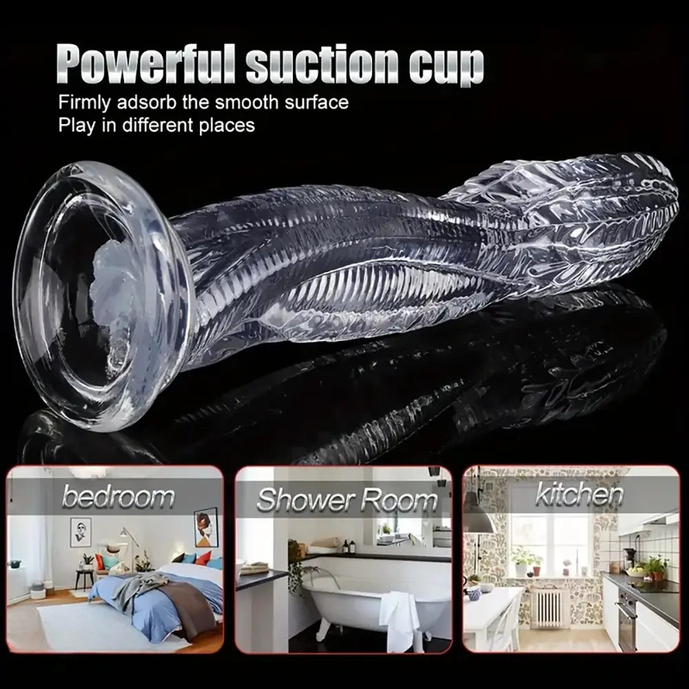 9.84in Big Snake Big Animal Dildo For Clitoral Stimulation Sex Orgasm