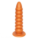 9.84in Big Threads Silicone Anal Dildo Suction Cup Soft Butt Plug