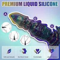 9.84in Body Safe Silicone Big Soft Monster Dildo For Women Suction Cup
