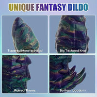 9.84in Body Safe Silicone Big Soft Monster Dildo For Women Suction Cup