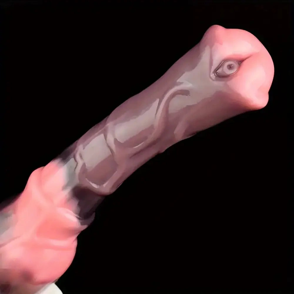 9.84in Colorful Soft Silicone Animal Horse Dildo For Men Women Sex Toy