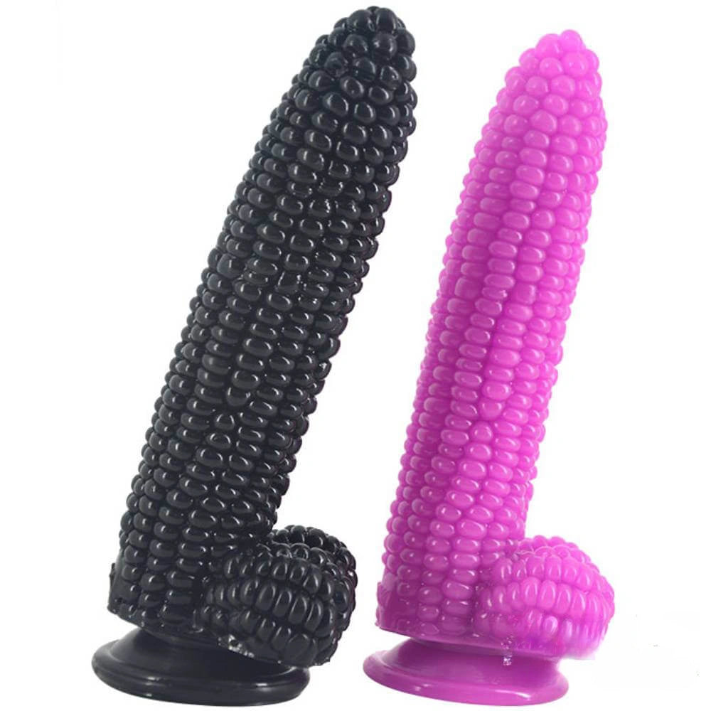 9.84in Corn Dildo Realistic Smooth Lifelike Touching Feeling Big Sex Toy