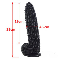 9.84in Corn Dildo Realistic Smooth Lifelike Touching Feeling Big Sex Toy