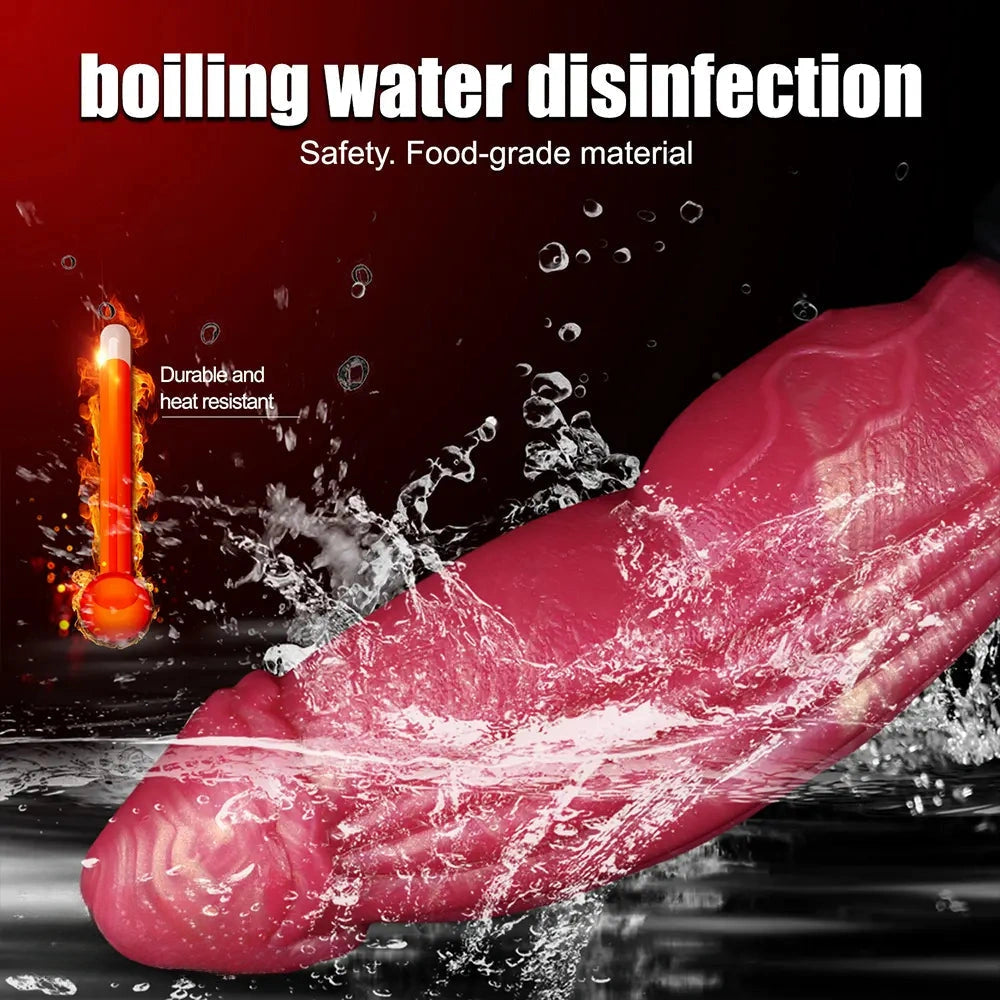 9.84in Cumming Knot Silicone Big Soft Dildo Penis Anal Dildo Sex Cock Toy