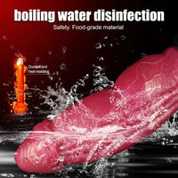 9.84in Cumming Knot Silicone Big Soft Dildo Penis Anal Dildo Sex Cock Toy