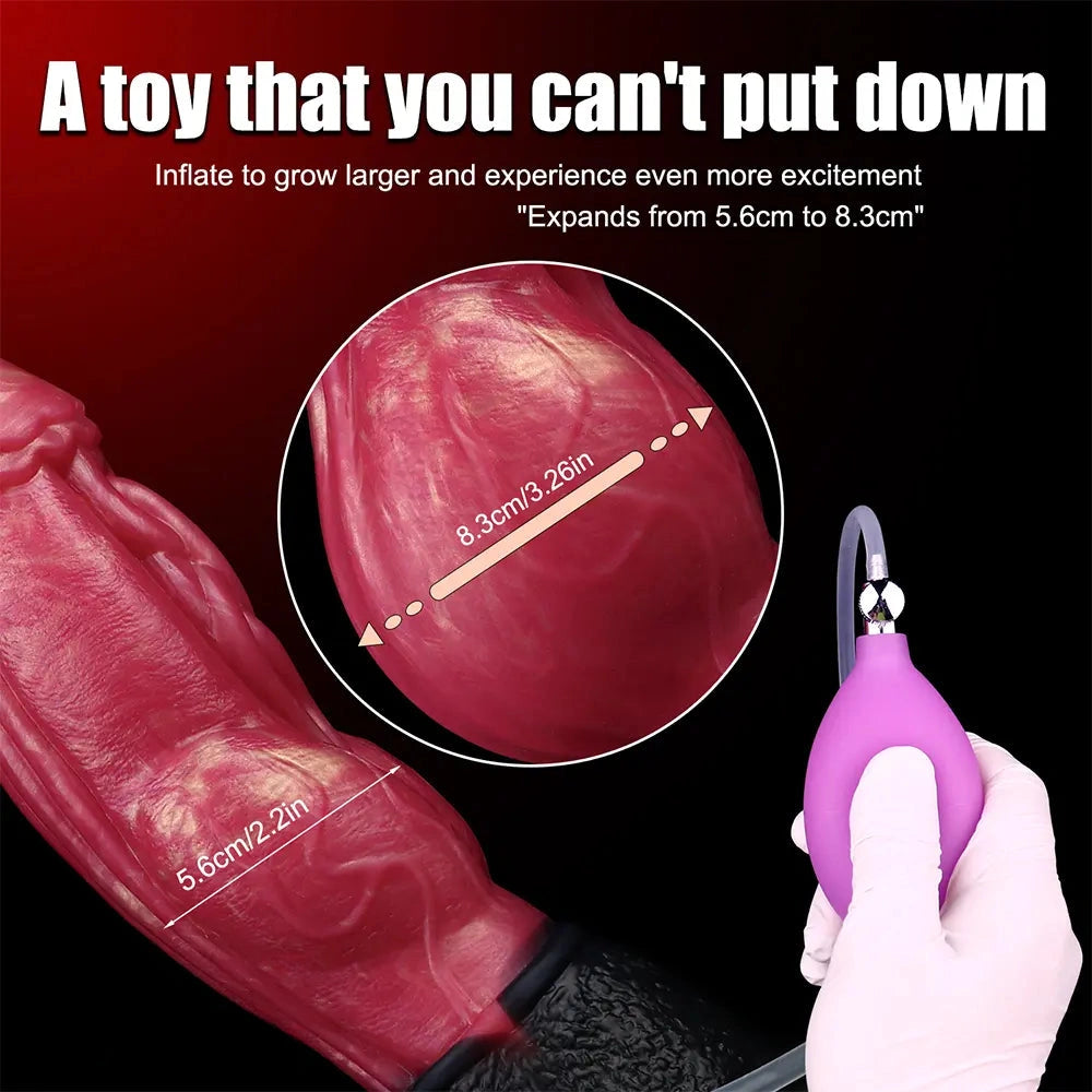 9.84in Cumming Knot Silicone Big Soft Dildo Penis Anal Dildo Sex Cock Toy