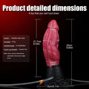 9.84in Cumming Knot Silicone Big Soft Dildo Penis Anal Dildo Sex Cock Toy