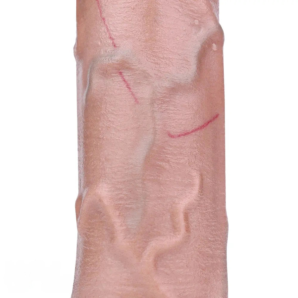 9.84in Double Density Silicone Soft Ejaculating Dildo For Clit Masturbation