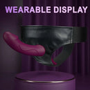 9.84in Dual motor Double-Ended G Spot Vibrator Silicone Strap on Dildo
