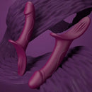 9.84in Dual motor Double-Ended G Spot Vibrator Silicone Strap on Dildo