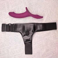 9.84in Dual motor Double-Ended G Spot Vibrator Silicone Strap on Dildo