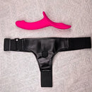 9.84in Dual motor Double-Ended G Spot Vibrator Silicone Strap on Dildo