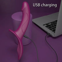9.84in Dual motor Double-Ended G Spot Vibrator Silicone Strap on Dildo