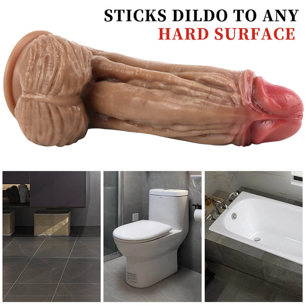 9.84in European American Fat Men Penis Women Thick Dildo