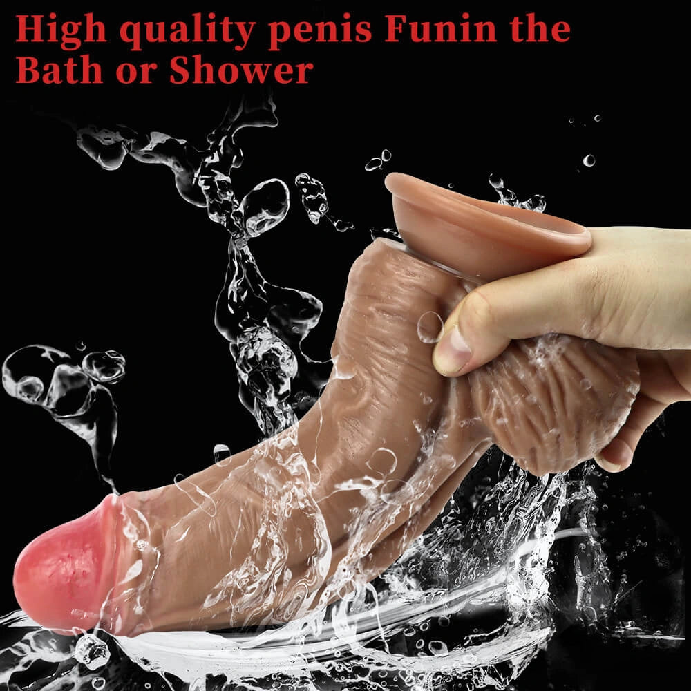 9.84in European American Fat Men Penis Women Thick Dildo