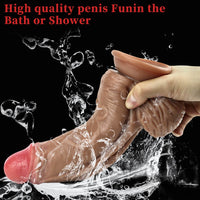 9.84in European American Fat Men Penis Women Thick Dildo