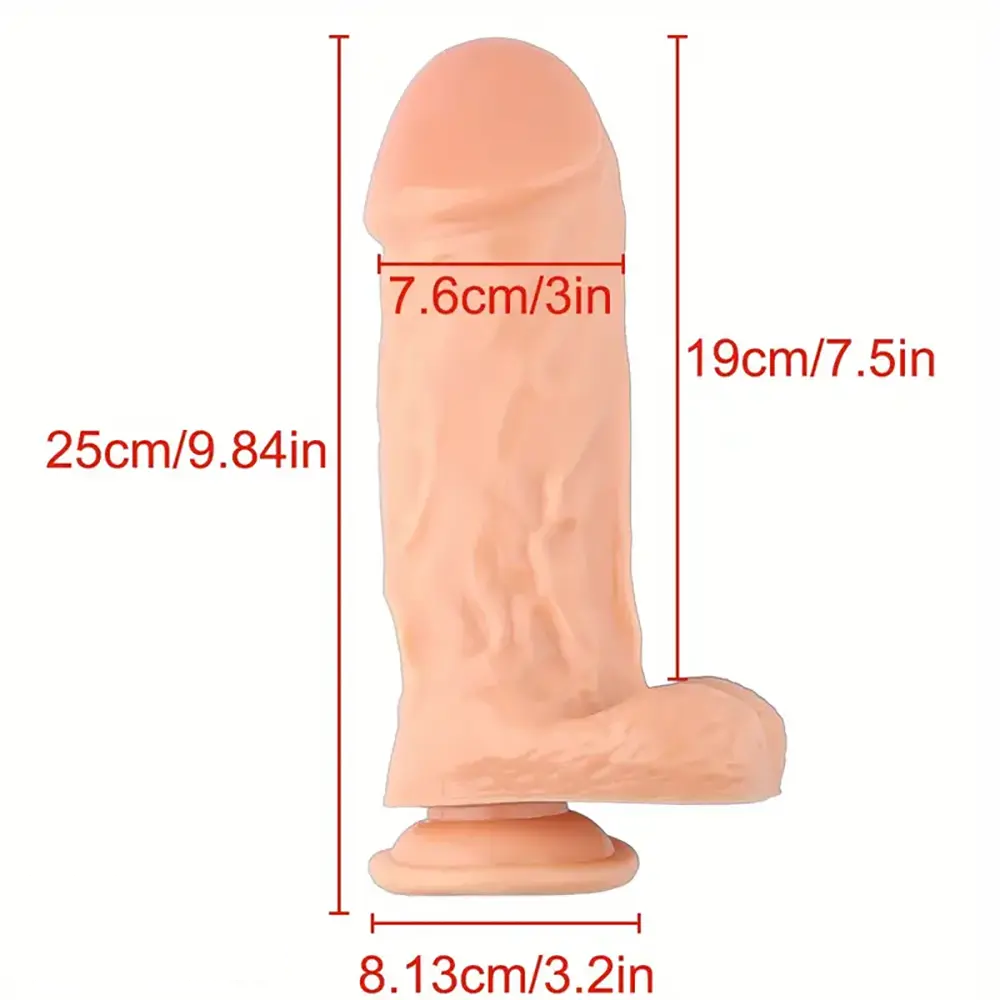 9.84in Extra Large Thick Realistic Dildo Suction Cup Dong Dildo Sex Toy