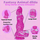 9.84in Fantasy Animal Large Knot Dildo Vaginal Monster Biological Cock Toy