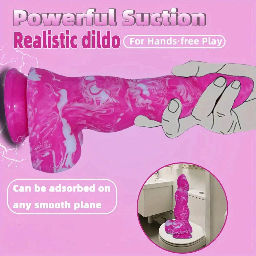 9.84in Fantasy Animal Large Knot Dildo Vaginal Monster Biological Cock Toy