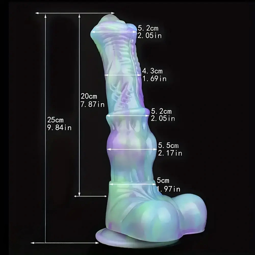 9.84in Fantasy Liquid Silicone Big Soft Horse Animal Dildo For Couples