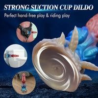 9.84in Fantasy Monster Big Silicone Soft Dildo Knotted Sex Toy
