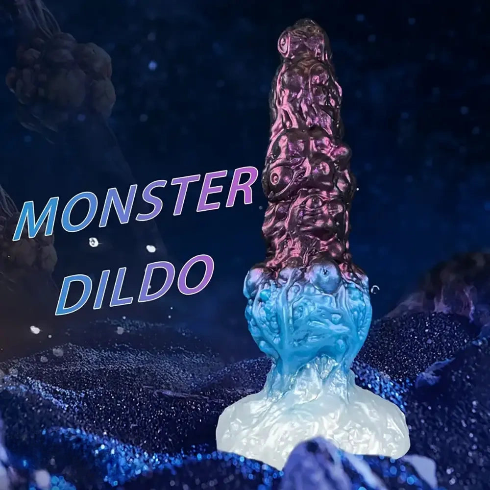 9.84in Fantasy Monster Dildo Large Thick Shape Silicone Soft Anal Dildo
