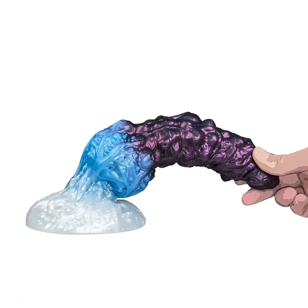 9.84in Fantasy Monster Dildo Large Thick Shape Silicone Soft Anal Dildo
