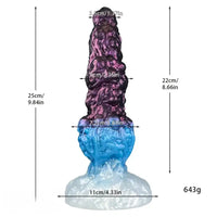 9.84in Fantasy Monster Dildo Large Thick Shape Silicone Soft Anal Dildo